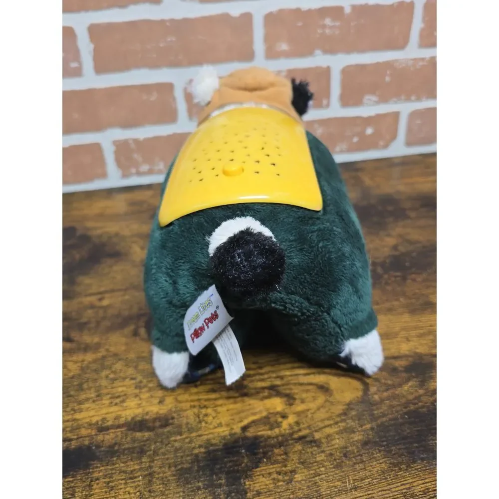 Green Bay Packers Cow Plush Pillow Pets Dream‎ Lites Working lights Without Tags